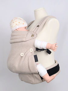 Ergonomik katlanabilir pamuk-keten karışımı bebek taşıyıcı-taşınabilir Modern tasarım rahat nefes ve özelleştirilebilir - Product Image 2