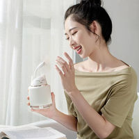 Humidificateur d'air portable YINHI Mini USB pour animaux de compagnie, nouveau diffuseur ultrasonique 300 ml, mignon chat, pour enfants, avec veilleuse, pour bureau et voiture, aromathérapie