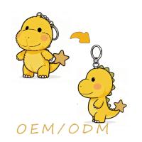 Porte-clés en peluche super doux en forme de pingouin, personnalisé OEM ODM, pour sac et clés