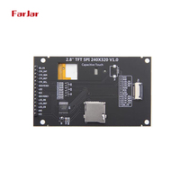 2,8 Zoll 4 SPI Serieller Anschluss TFT LCD Kapazitives Touchscreen-Anzeigemodul IPS-Version Schwarz 320x240 ILI9341V