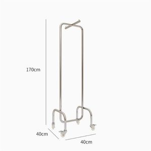 Étagère de présentation pour magasin de vêtements en acier inoxydable avec roulettes, 1 étagère, style Art Déco, horizontale, pour les magasins de mode <span class=keywords><strong>homme</strong></span> et femme - Product Image 6