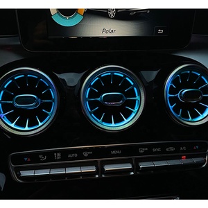 Ventilación de Aire Tipo Turbina Clase C <span class=keywords><strong>W205</strong></span> con Luz Ambiental de 64 Colores y Altavoz Giratorio 3D para <span class=keywords><strong>Mercedes</strong></span>-Benz GLC X253 - Product Image 3