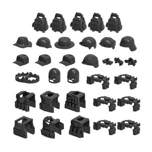 <span class=keywords><strong>Serie</strong></span> de Juguetes Educativos para Niños: Chaleco de Soldado, Mochila, Cinturón, Máscara, Sombrero, Regalos, Bloques de Construcción - Product Image 4