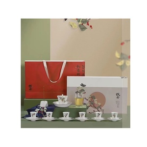 <span class=keywords><strong>Set</strong></span> da Tè Kung Fu Portatile da Viaggio, Teiera in Porcellana, Tazze da Tè, Design Vintage di Lusso Retrò, <span class=keywords><strong>Set</strong></span> Regalo con Gaiwan per Preparazione del Tè - Product Image 4