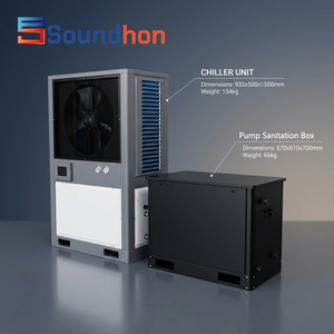 Pompe de refroidissement et de chauffage tout-en-un professionnelle 5HP pour piscines à eau froide de 2000L à 8000L et systèmes hydro-spa de luxe - Product Image 6