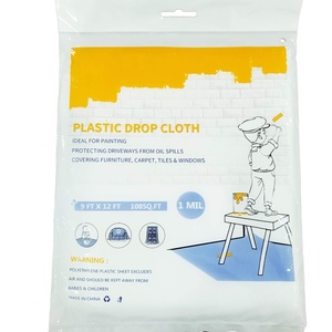 Customized Size Hdpe Drop <b>Sheet</b> Dust <b>Sheet</b> Drop Cloth <b>Plastic</b> Drop Cloth for Painting - Product Image 1