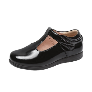 <b>Black</b> Princess Real Leather <b>Mary</b> <b>Jane</b> Single <b>Shoe</b> for Girls Big Children Soft Performance School <b>Shoes</b> Breathable Solid for - Product Image 4