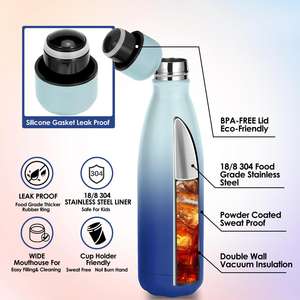 Thermos isotherme en acier inoxydable personnalisé pour boissons chaudes et froides, idéal pour la maison et l'école - Product Image 4