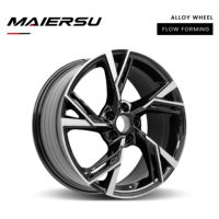Rines de Aleación Modernos Estilo Turbina de 18, 19 y 20 Pulgadas, Negros y Plateados, Formados por Flujo, 5x112, para Audi A4 B8 B9 A6 C7 C8, Estilo RS