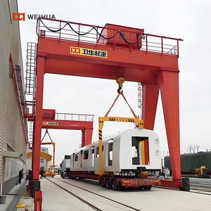 Système de Correction Automatique Pont Roulant à Double Portique 40 Tonnes 50 Tonnes Grues Portiques Montées sur Rail Prix - Product Image 4