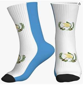 Chaussettes longues décontractées de haute qualité avec drapeau des Comores imprimé pour femmes et hommes, confortables, élastiques, respirantes et douillettes - Product Image 4