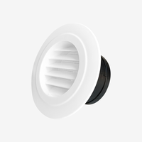 Système de ventilation intérieure, diffuseur rond en plastique ABS à vent contrôlé, grille inclinée, persienne inclinée, aérateur d'air frais