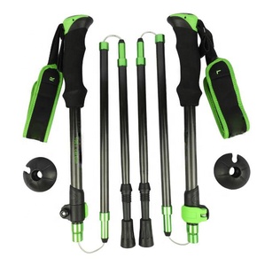 Ultralight 3K karbon Fiber teleskopik <span class=keywords><strong>Nordic</strong></span> yürüyüş yürüyüş çubukları ayarlanabilir yürüyüş koşu yürüyüş sopaları EVA kolu ile - Product Image 1