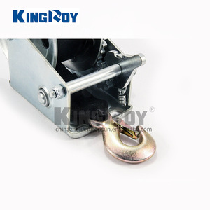 Manivela Manual Kingroy de 1000 lb, Acero al Carbono, Cable de Acero de 50 mm, 7 m, Galvanizada, Gris, para Remolcar y Levantar - Product Image 3