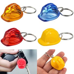 <b>Custom</b> Logo Safety Helmet <b>Keychain</b> for Infrastructure Project Launch Mini Hard Hat Keyring for Government Contractors Souvenir - Product Image 1