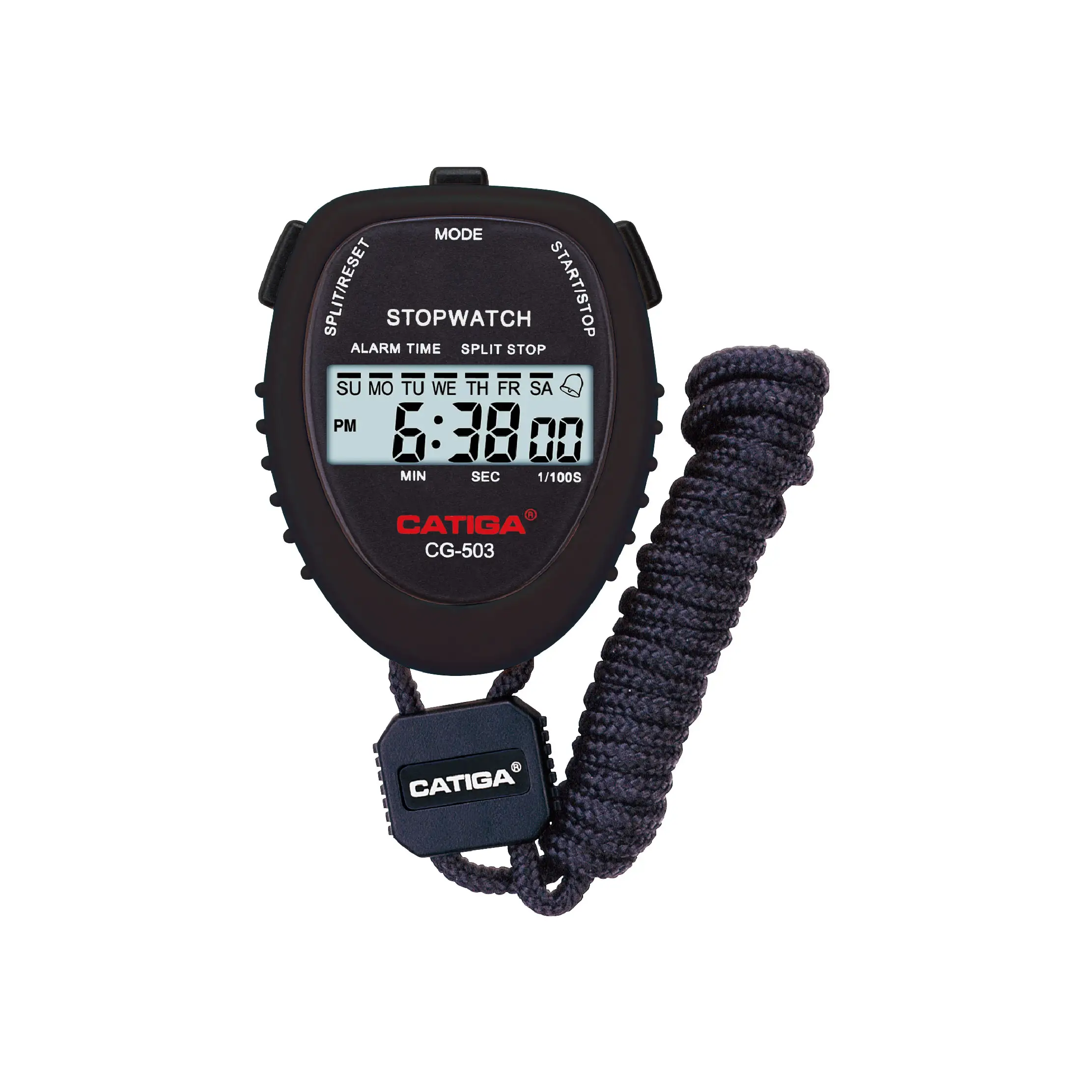 CATIGA single line display professional Digital Sport Stopwatch 1/100 SEC. Precision Lap Counter stopwatch