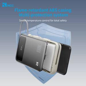 Batterie externe NCC AS-169 10000mAh avec câbles intégrés, écran numérique et charge rapide 22.5W – Batterie portable premium (Noir) - Product Image 5