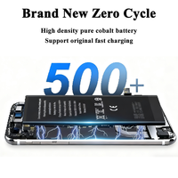 Batterie rechargeable Li-ion pour téléphone portable pour 6S/7/8/Plus/X/XR/XS/11/12/13/Mini/14/15/Pro/Max