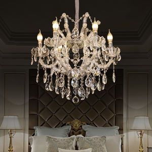 <span class=keywords><strong>Lustre</strong></span> en cristal de luxe de style européen moderne Maria Theresa pour salon et hôtel, décoration de lampe suspendue - Product Image 2