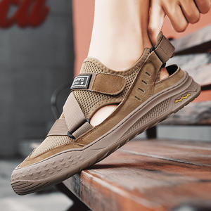 Sandalias para <span class=keywords><strong>hombre</strong></span>, nuevas sandalias de playa ligeras transpirables huecas de verano, zapatos de punta cerrada minimalistas a la moda para <span class=keywords><strong>hombre</strong></span>, nuevo estilo 2024 - Product Image 5