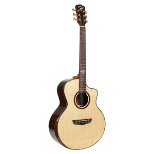 OEM Semi Acoustic Guitar Nut K5 Acoustic Guitar <b>Strings</b> 41 Inch <b>Top</b> Solid Spruce Acoustic Guitar - Product Image 4