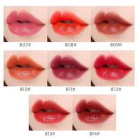 Gloss à lèvres coloré OEM, brillant et mat, à faible MOQ, crayon à lèvres végétalien avec logo personnalisé, cosmétiques MSDS, marque privée