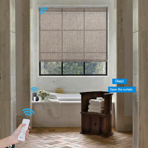 Stores enrouleurs intelligents <span class=keywords><strong>à</strong></span> piles avec <span class=keywords><strong>cassette</strong></span> intégrée et rail inférieur enveloppé, compatibles avec Alexa et Google Home - Product Image 1