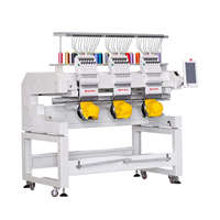 MJS1203 Machine à broder industrielle à grande vitesse à trois têtes, machine à broder à grande production à trois têtes pour casquettes