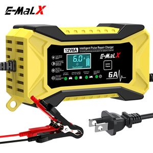 Chargeur et mainteneur de batterie intelligent à impulsions pour voitures et motos, identification automatique, conversion 12V6A - Product Image 4