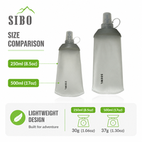 Bouteilles souples en TPU personnalisées OEM, très vendues, 250 ml et 500 ml, pour le cyclisme, la randonnée et la course à pied en extérieur