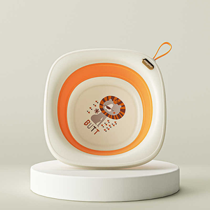 Voyage Camping multi-usages <span class=keywords><strong>pliable</strong></span> Portable pliant mignon dessin animé modèles grand carré en plastique <span class=keywords><strong>bébé</strong></span> visage <span class=keywords><strong>pied</strong></span> <span class=keywords><strong>baignoire</strong></span> - Product Image 4