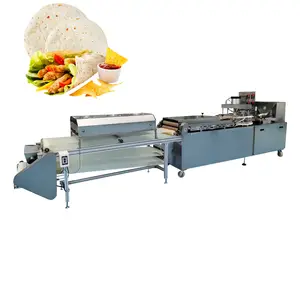 Línea de producción de alta salida, máquina para hacer tacos suaves/máquina para hacer pan árabe