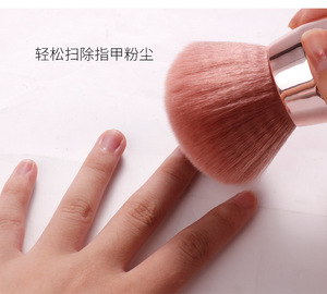 แปรงปัดฝุ่นเล็บลายดอกเห็ดสีชมพู แปรงปัดเครื่องสำอางเนื้อนุ่ม สำหรับทำความสะอาดเล็บในร้านทำเล็บ - Product Image 3