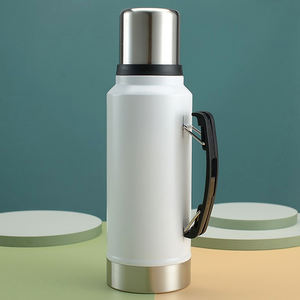 Grande Bouteille Isotherme en Acier Inoxydable, à Grande <span class=keywords><strong>Capacité</strong></span>, pour Camping, Voyage et Activités de Plein Air, avec Tasse Intégrée - Product Image 3