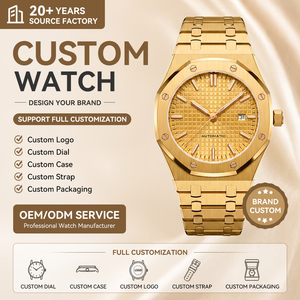 Montre mécanique automatique pour homme, en acier inoxydable, étanche, de luxe, à remontage automatique, avec verre saphir. - Product Image 1