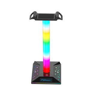 <span class=keywords><strong>Support</strong></span> <span class=keywords><strong>de</strong></span> <span class=keywords><strong>casque</strong></span> <span class=keywords><strong>de</strong></span> jeu lumineux avec fonction <span class=keywords><strong>de</strong></span> mémoire RGB, port USB 2.0, <span class=keywords><strong>audio</strong></span> 3,5 mm, contrôle tactile, <span class=keywords><strong>support</strong></span> <span class=keywords><strong>de</strong></span> <span class=keywords><strong>casque</strong></span> en plastique, vente chaude - Product Image 4