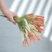ZUOYI fleur décorative 36cm mousse herbe de Malt artificielle pour la maison