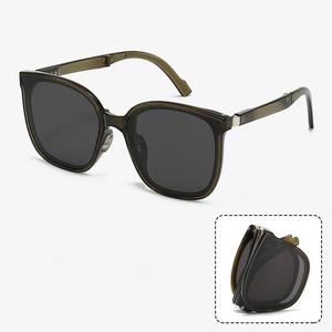 Lunettes de soleil pliables avec coussinets de nez à coussin d'air, protection solaire, mode, pour la conduite, protection UV, avec étui - Product Image 6