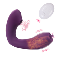 Drahtlose Fernbedienung Adult Toys Heizung Saugen Vibrator & Zunge lecken Vibrator Klitoris Stimulator Sexspielzeug für Frauen