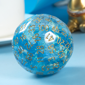 Dados de Resina de 50 mm, D100, Azul y Rosa, con Logotipo Personalizado para D&D, Dados de Monstruo, Rodillo de Dados de 100 Caras, Juego de Rol Poliedrico - Product Image 6