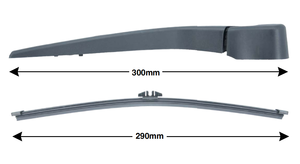 Braccio e Spazzola Tergicristallo Posteriore KRBA-V3V2 per <span class=keywords><strong>VOLVO</strong></span> <span class=keywords><strong>V40</strong></span> Anno 2013, Lama da 290 mm e Braccio da 300 mm - Product Image 5