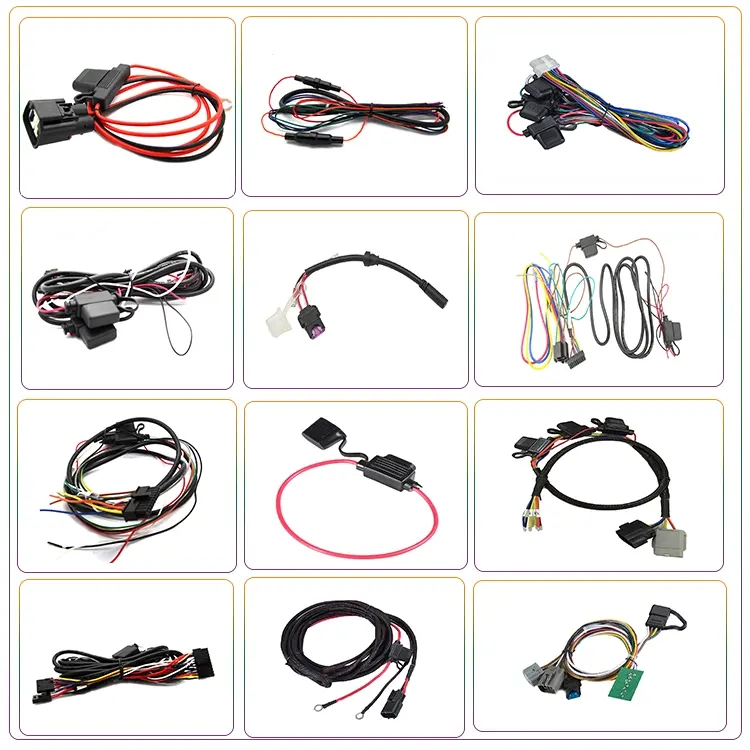 Excavator Led Engine Corolla Assembly Cable Kobelco Hino Fuse Relay Switch Wire Scooter Electric Harness Wire for Toyota car