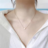 Collier personnalisé en acier inoxydable en forme de cœur, bijoux de mode, amour éternel, pendentif plaqué or délicat pour femmes