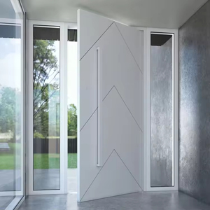 Moderno doppio ingresso ingresso Pivot grande sicurezza blindato <span class=keywords><strong>esterno</strong></span> in alluminio per case alberghi ville sale produttore cina - Product Image 3