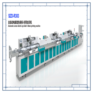 เครื่องพิมพ์สกรีนฉลากยางยืดแบบริบบิ้น 3 สี อัตโนมัติความเร็วสูง ควบคุมด้วย PLC สำหรับการพิมพ์บนบัตรและสายรัด - Product Image 1