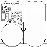 Télécommande à quatre boutons en métal ABS, compatible avec la duplication et l'apprentissage, double fréquence, portée de 30 m, 1 an de garantie, compatible avec les portes de garage, sécurité