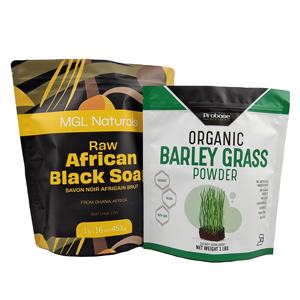 Poudre d'impression personnalisée thermoscellable feuille zip-lock papier d'emballage alimentaire gommeux doux barbe à papa pochettes debout sacs en mylar - Product Image 5