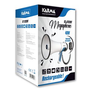 Megáfono GT 1232BT 40W (Recargable) Blanco y Azul - Product Image 2