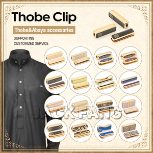 Boutons-pression métalliques OEM pour vêtements musulmans, personnalisables avec logo, pour chemises 4 pièces, abayas arabes et thobes pour hommes - Product Image 6