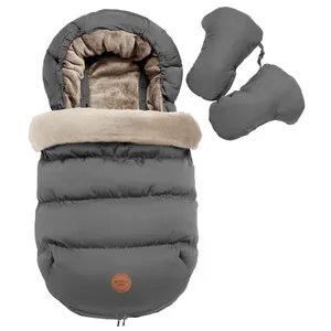 Babyschlafsack 양털 아기 봉투 코트 아기 유모차 Footmuff 따뜻한 이동식 침낭 유지 유모차 겨울 신발